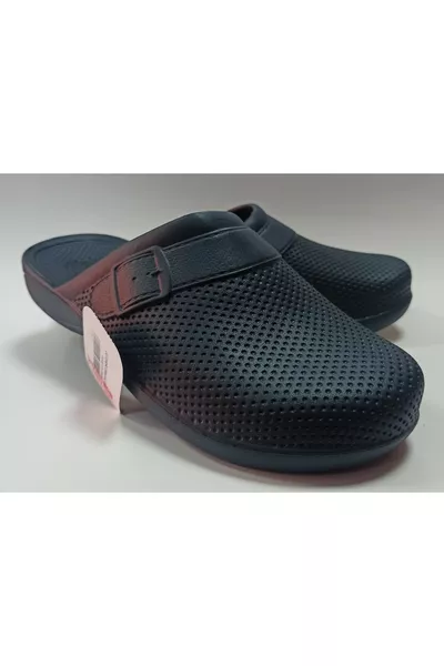 شبشب أرضية مائية مقاوم للماء خفيف جداً باللون الأزرق الداكن للحمام والمطبخ والشرفة والتراس والحديقة