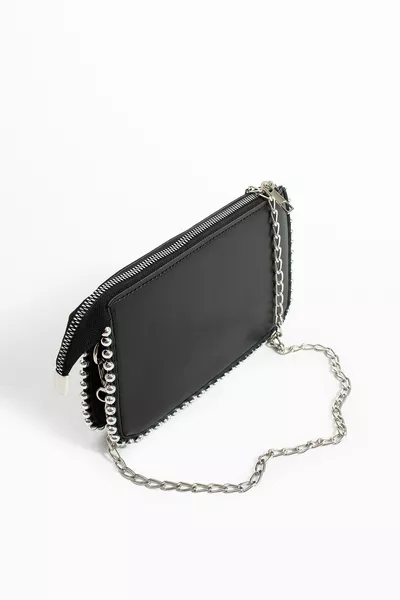 Borsa Donna con Tracolla a Catena Incrociata e Borchie