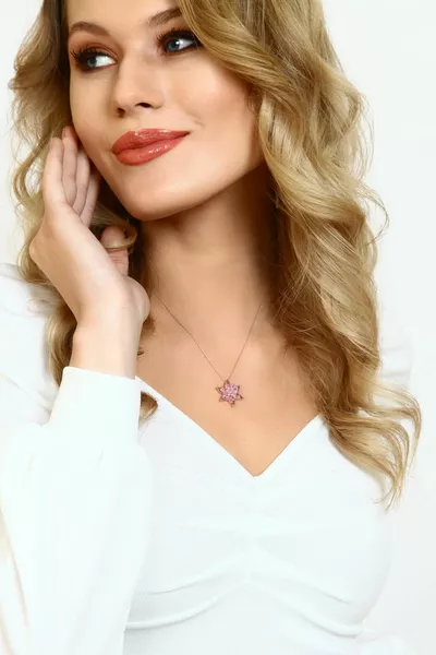 Light-Up Necklace with Box Silver Lotus Flower Necklace |  Sterling Silver Necklace