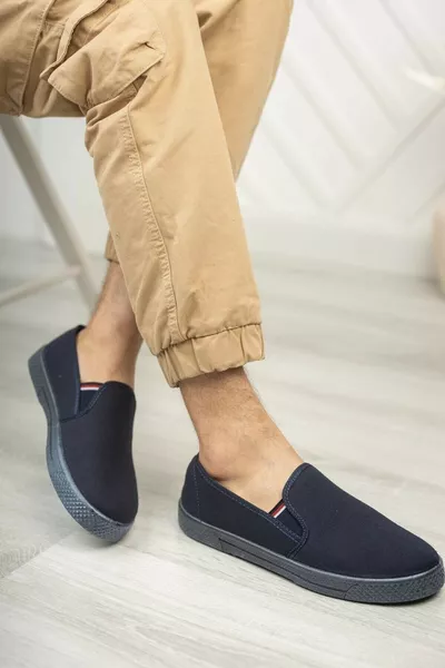 حذاء رجالي شبكي كحلي صيفي رياضي