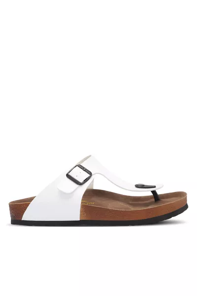 Luke Unisex Slippers White 