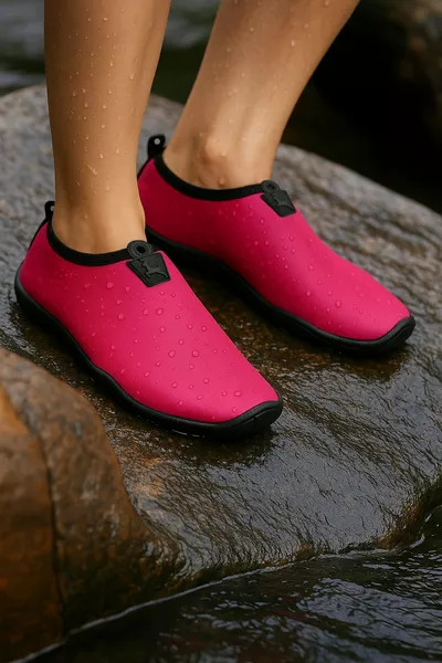 لاب حذاء شاطئ وبحر متعدد الاستخدامات وردي