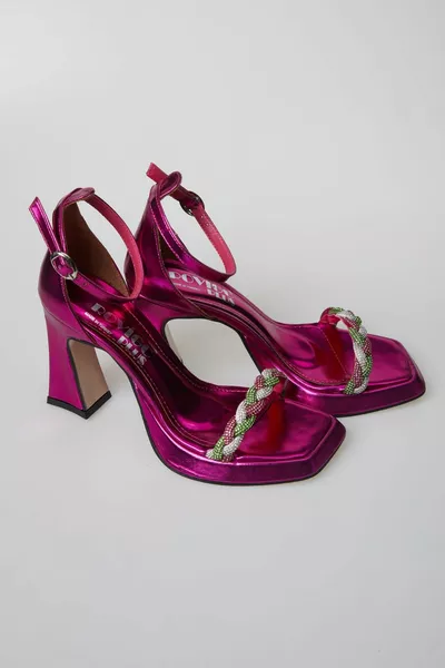 Women's Braided Band Detailed Single Band Evening Shoes