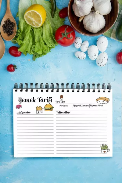 Recipe Notebook Cardboard Cover