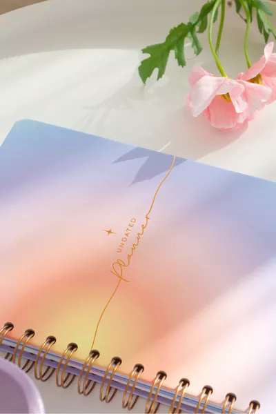  Спирален Вечен Планер с Мотивационни Страници и Дъга