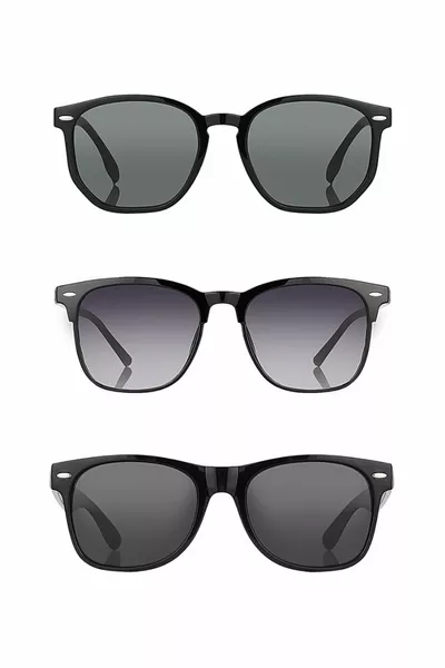  Protected Unisex Sunglasses 3-Piece Deal Set
