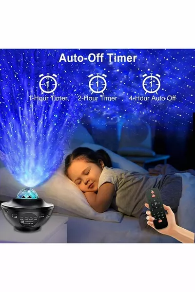 Проектор ночника с галактикой, небом и отражением звезд, Bluetooth-колонка, романтичный подарок для возлюбленного