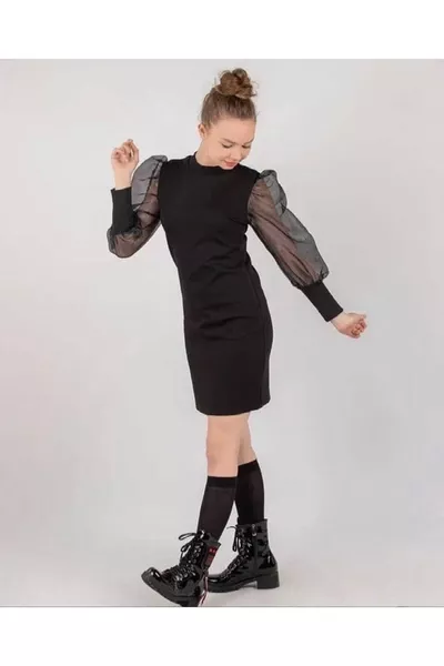 فستاننا المصنوع من القطن مع مزيج الليكرا للأطفال الذين تتراوح أعمارهم بين  سنة المزخرف بنقشة البطيخ