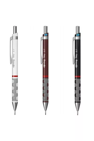 Химикалка Tikky Versatil 0.7 Бяла Бордо Черна