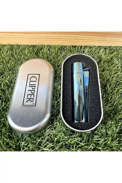 Blue Shiny Deep Blue Lighter with Stones