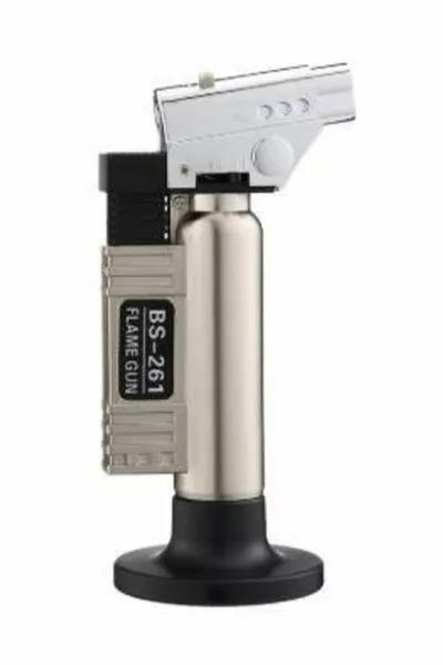 Зажигалка-горелка с возможностью заправки, профессиональная, металлический корпус, 