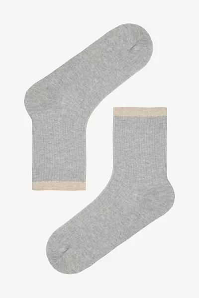 5 أزواج جوارب قطنية بأطراف مطاطية