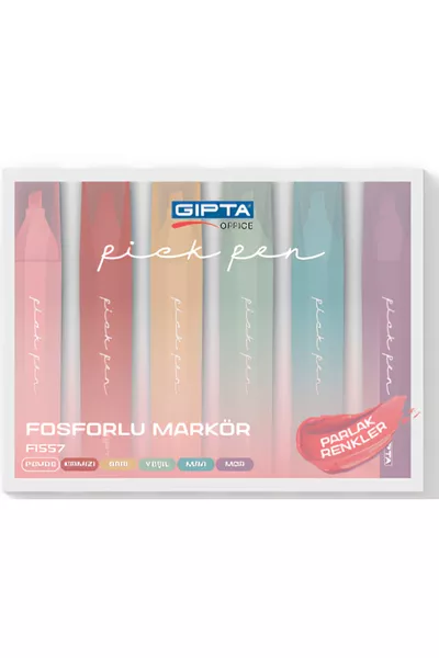 НАБОР МАРКЕРОВ PICK PEN 6 ЦВЕТОВ ЯРКИЕ ЦВЕТА