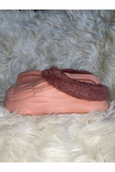 AKINAL بيلا العظام فائقة النعومة الصوف للجنسين النعال البيت