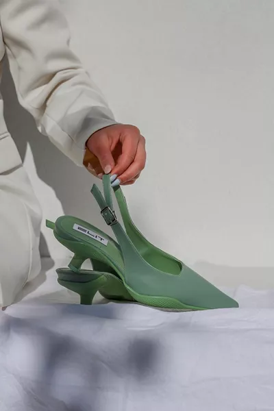 Каблуки из микроматериала Camelia Micro 