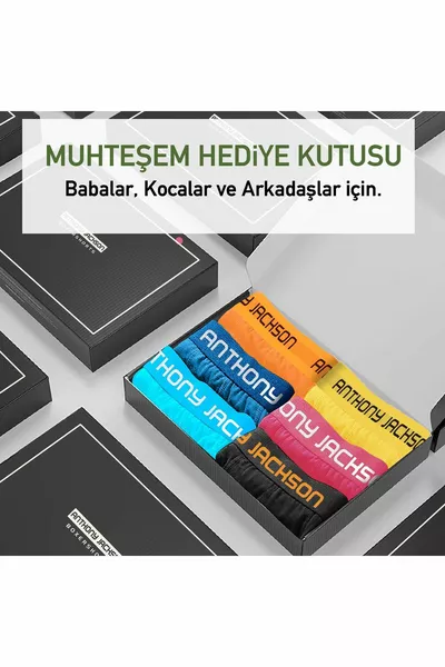 ليكرا 6 قطع مربع بريميوم الرجال بوكسر بوس
