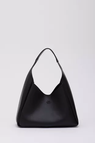 Черная  Косметичка из искусственной кожи на молнии с застежкой-застежкой на кнопки Сумка для рук и плеча E: Д:Ш: см