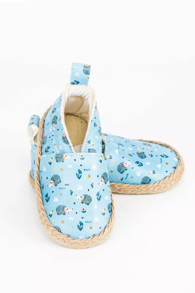 Hedgehog Pattern Baby Wicker Booties