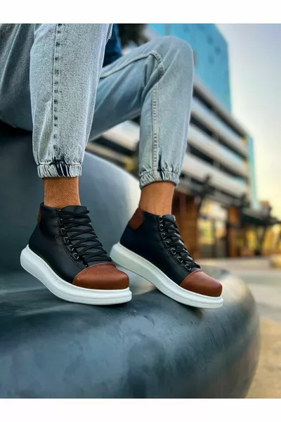  GBT Roma Colorful Bottes Homme NOIR/TAN