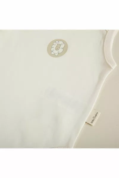 Body sans manches bio écru