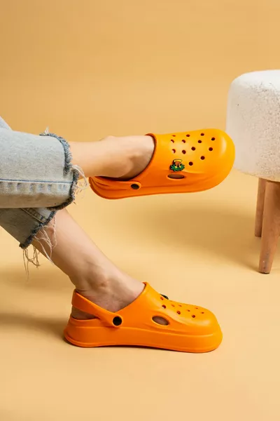 Donna Arancione Eva Mare Spiaggia Cuoco Medico Infermiera Ospedale Insegnante Confort Casual Sandali Pantofole