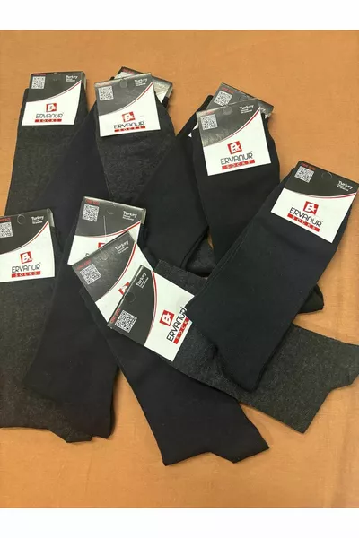  قطع للرجال مختلط اللون ليكرا القطن الجوارب