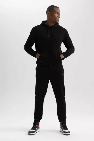 العادية تناسب جوغر بنطال رياضي جيوب الخصر الساق مطاطية AU