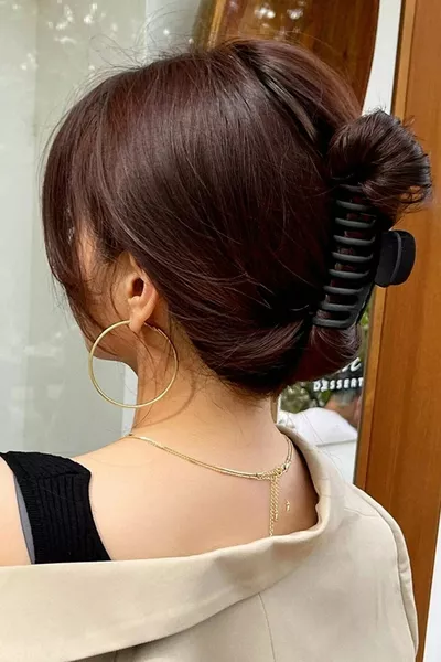 Women's 4-Piece Grey-black Large Xl Latch Clasp Set