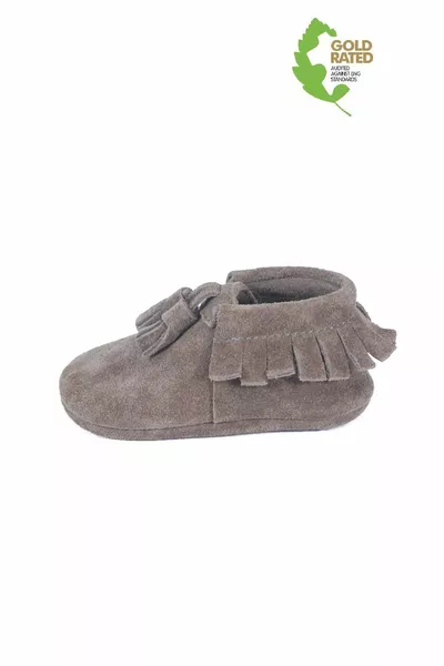 Натуральная кожа норка замша помпон детализированные детские пинетки