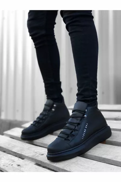 الرجال الأسود فو الجلود أحذية عارضة دافئ الشتاء الراحة وحيد أحذية عارضة الدانتيل المتابعة