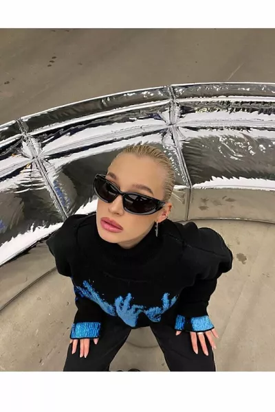 Elon Schwarz k Vintage Mode Leichte Unisex Sonnenbrille