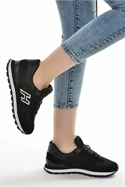 بيرو حذاء رياضي للجنسين سنيكرز كاجوال  أسود