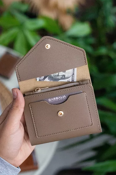 كولومبيا نباتي الجلود عملة العين ميني المنك محفظة المرأة مع الكثير من حاملي البطاقات