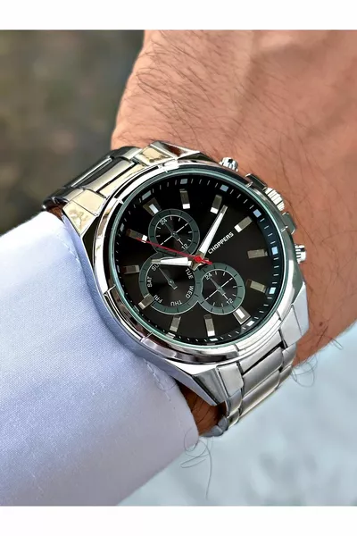 Nouvelle saison Montre-bracelet homme en métal + Vendeur Premium garanti