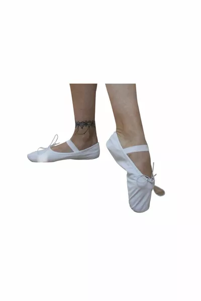White Cloth Ballet Booties