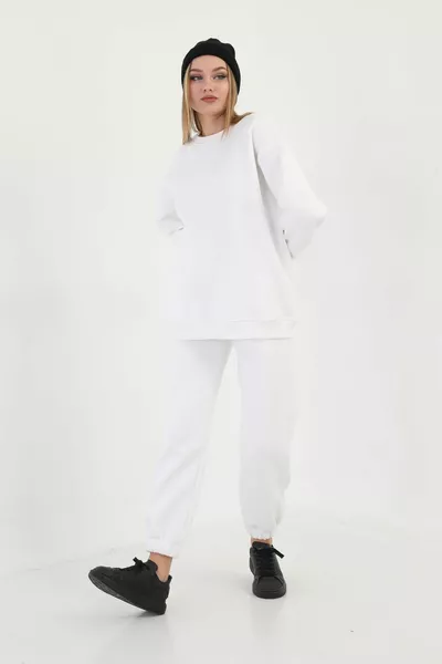 Oversize-Sweetshirt mit Rundhalsausschnitt