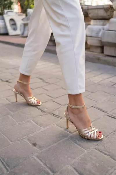  Multi Band Zomer 8cm Slanke Hak Dames Schoenen