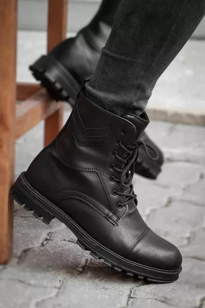 Doublure chaude Fermeture éclair Bottes Homme Postal