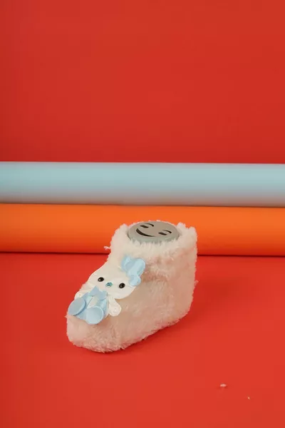 Unisex Baby Newborn Baby Detailed Comfortable Dressed Booties Pantsy Shoes Suitable For Sensitive Skin