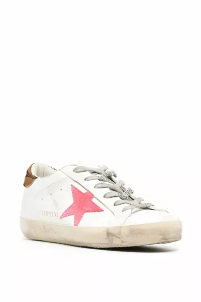 Golden Goose Super-Star leren sneakers voor dames met luipaardprint