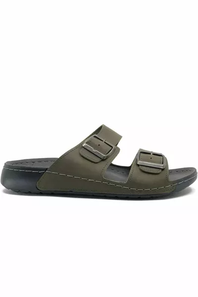 Aryan  Доктор рекомендовал ортопедические мужские тапочки ЗЕЛЕНЫЙ