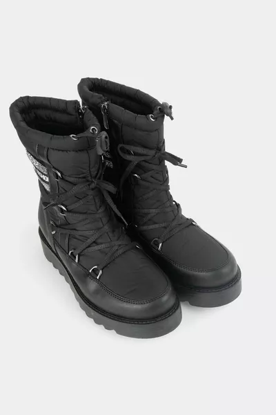 Women's Fashion Lace-Up Design Snow Boots -1