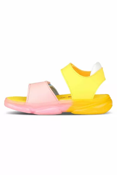 Laura Orthopedic Lighted Kids Sandals Yellow