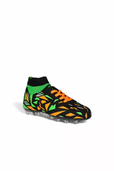 Shoesmood dgn  flt детские черно-зеленые футбольные бутсы