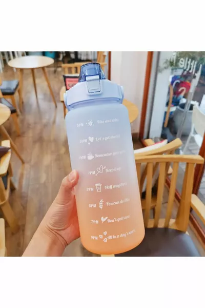 Мотивационна бутилка за вода Поилка за бутилка за вода 2л Tritan Gym бутилка за вода без BPA