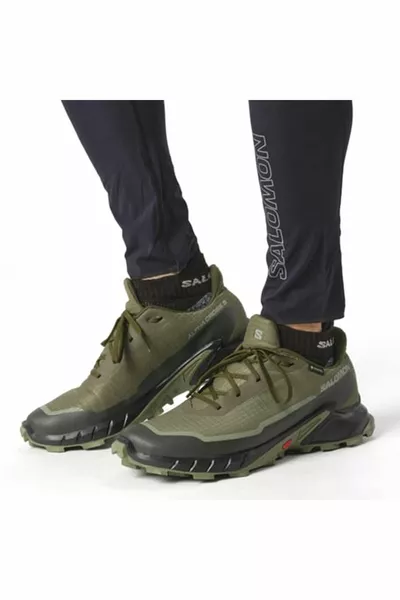 ألفاكروس 5 جور تكس حذاء جري خارجي أخضر للرجال 