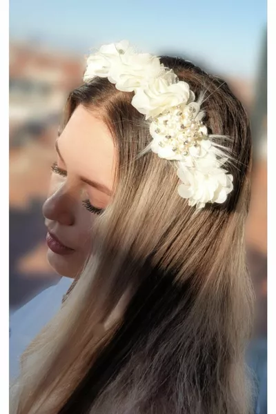 Melkady akr - Corona per spilla floreale alla moda, corona postpartum, corona per occasioni speciali