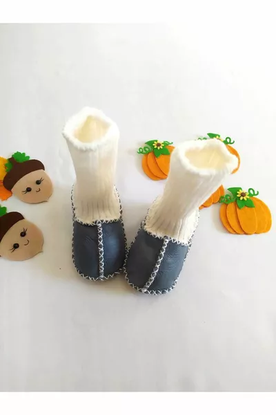 Organic Genuine Lambskin Baby Booties Baby Boots Baby Shoes