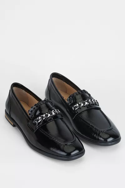 Mocassins en cuir véritable pour femmes   Bn Ayk /