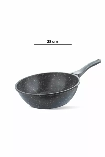 Гранитная сковорода вок -  см